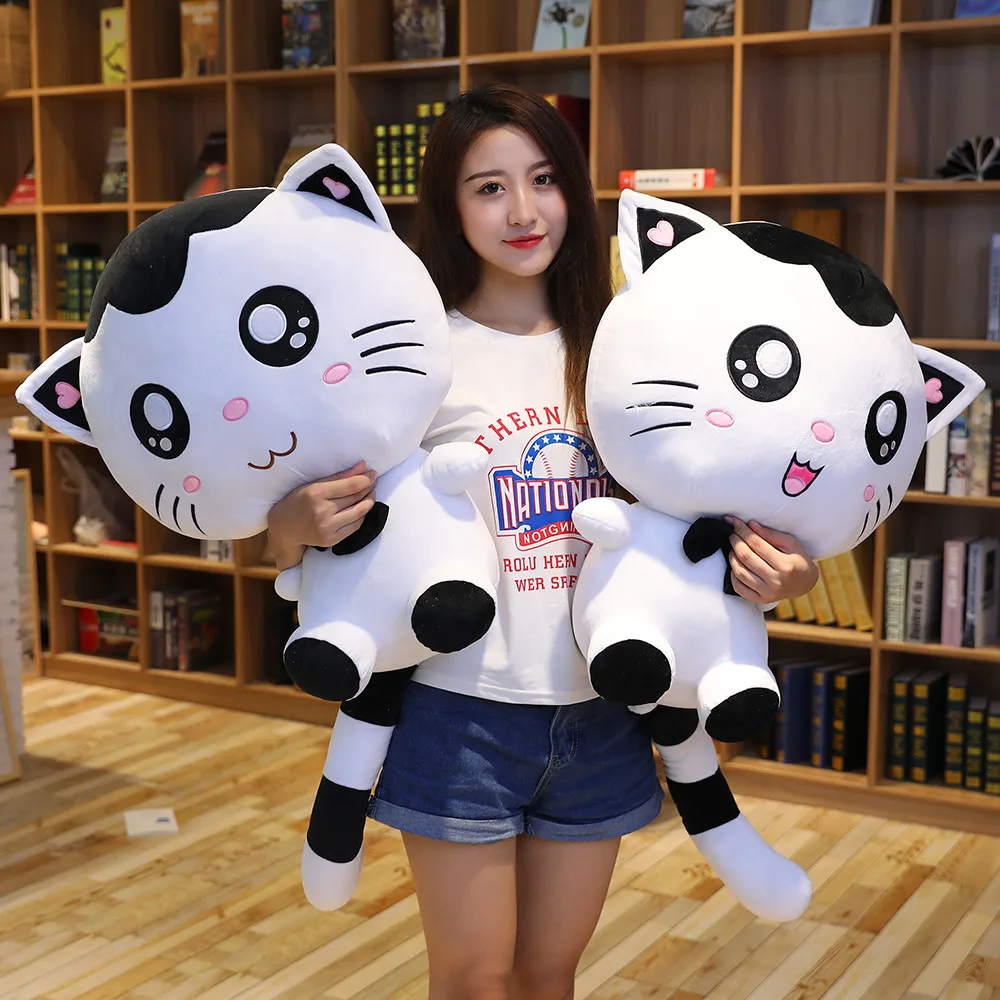 Hot Plush Toy Cute Big Face Cat Soft Doll Doll Doll Girl Sleeping Bed Pillow Large Meng Doll Birthday Gift Girl Confession Gift