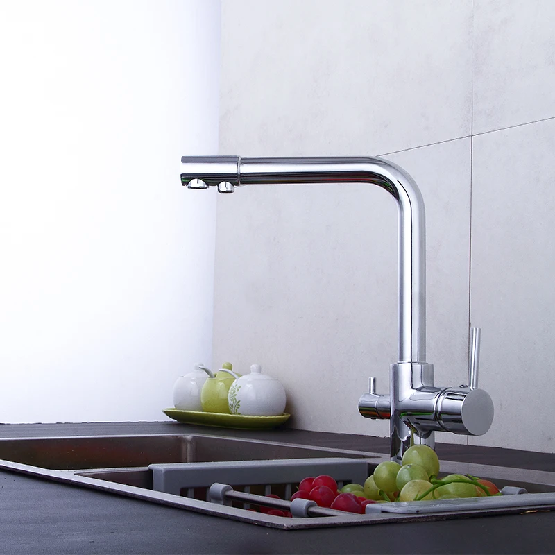 Латунный Смеситель для раковины с поворотом на 360 градусов кухонный кран