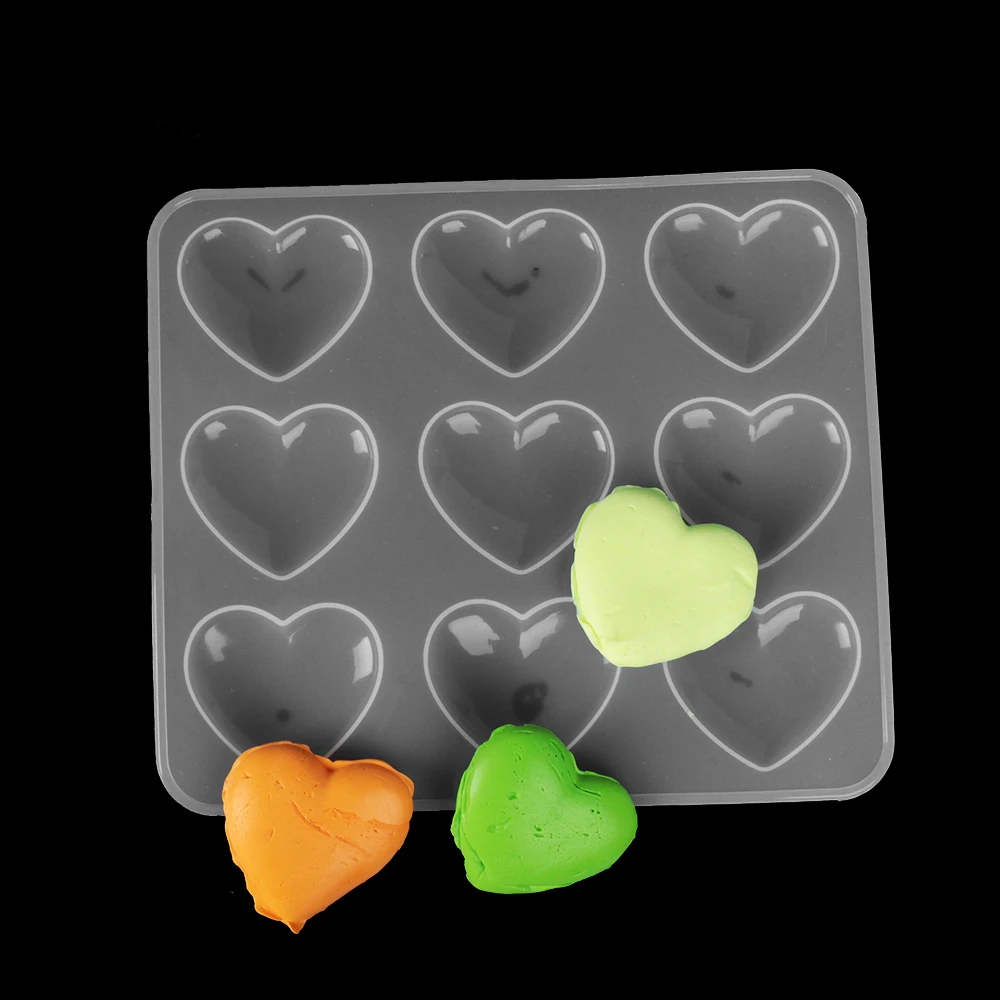 Силиконовая форма для украшения торта 1 шт. 9 полости Love Heart инструменты