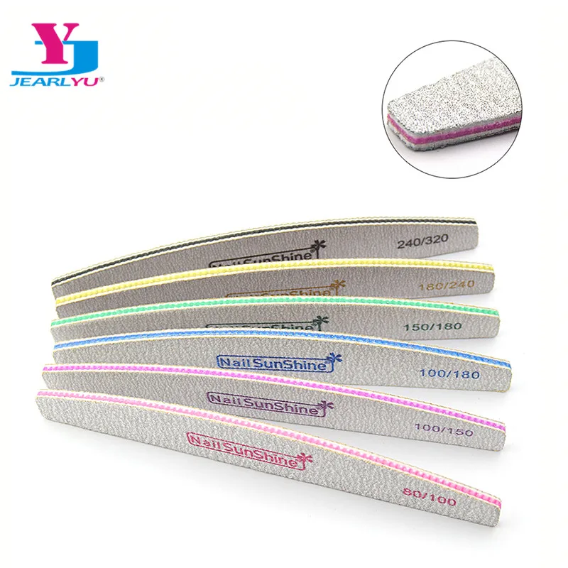 

50pcs Professional Nail Files Manicure Pedicure Nails Polishing Sanding File All UV Gel For Nail Art Tool Strong Thick Washable