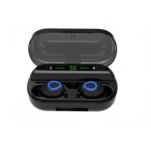 With digital display Bluetooth гарнитура V10 TWS, беспроводные наушники, наушники audifonos para celular cascos inalambrico, bluetooth наушники, светодиодный дисплей - Цвет: With digital display