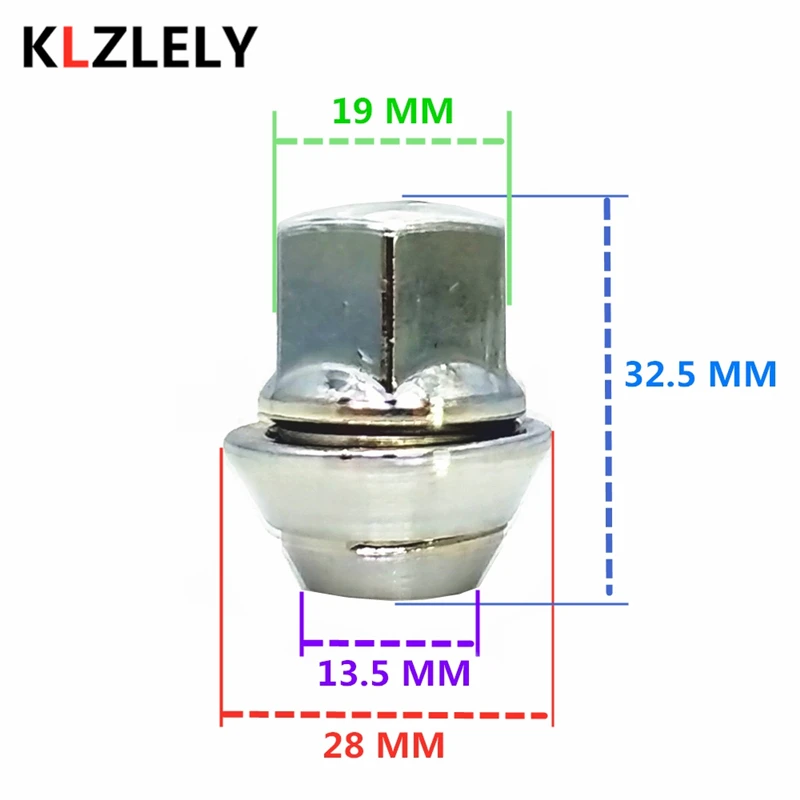 M12 * 1 5 стандартные гайки для FORD FIESTA 3/4/5 TRANSIT CONNECT/TOURNEO GRANADA KA COUGAR FOCUS 1/2/CAPRI 3|Гайки и