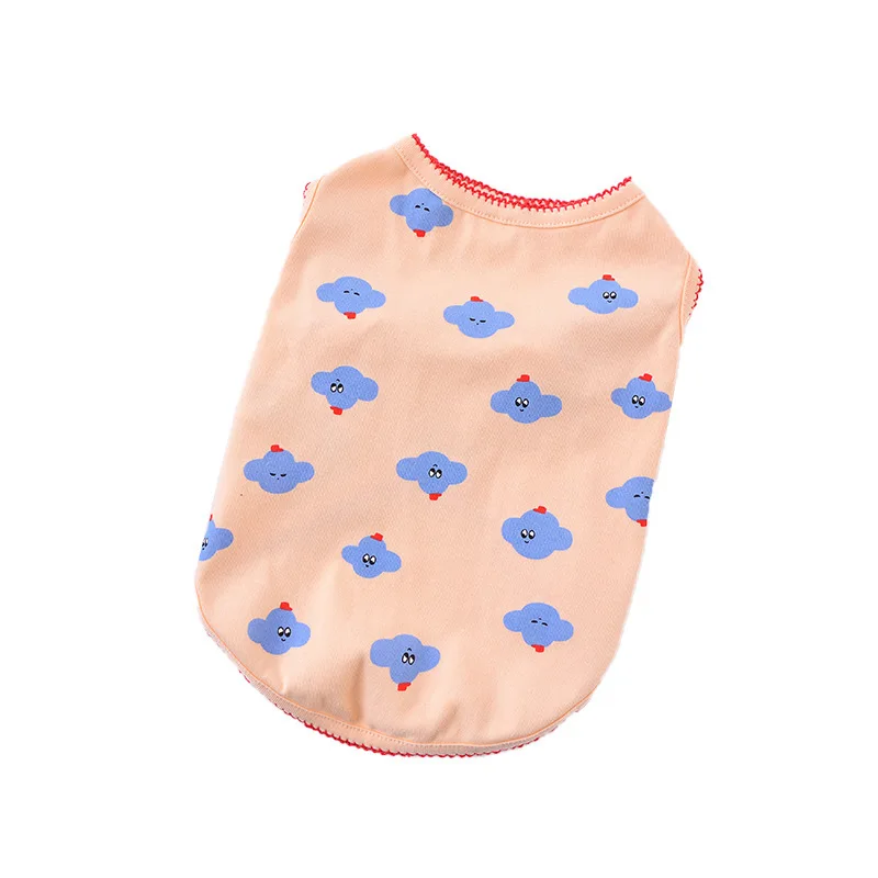 

Pet Dog Vest Clouds Sleeveless Soft Shirt Puppy Pugs Clothes Ropa Perro Pomeranian Maltese Poodle Bichon Yorkshire Shirts