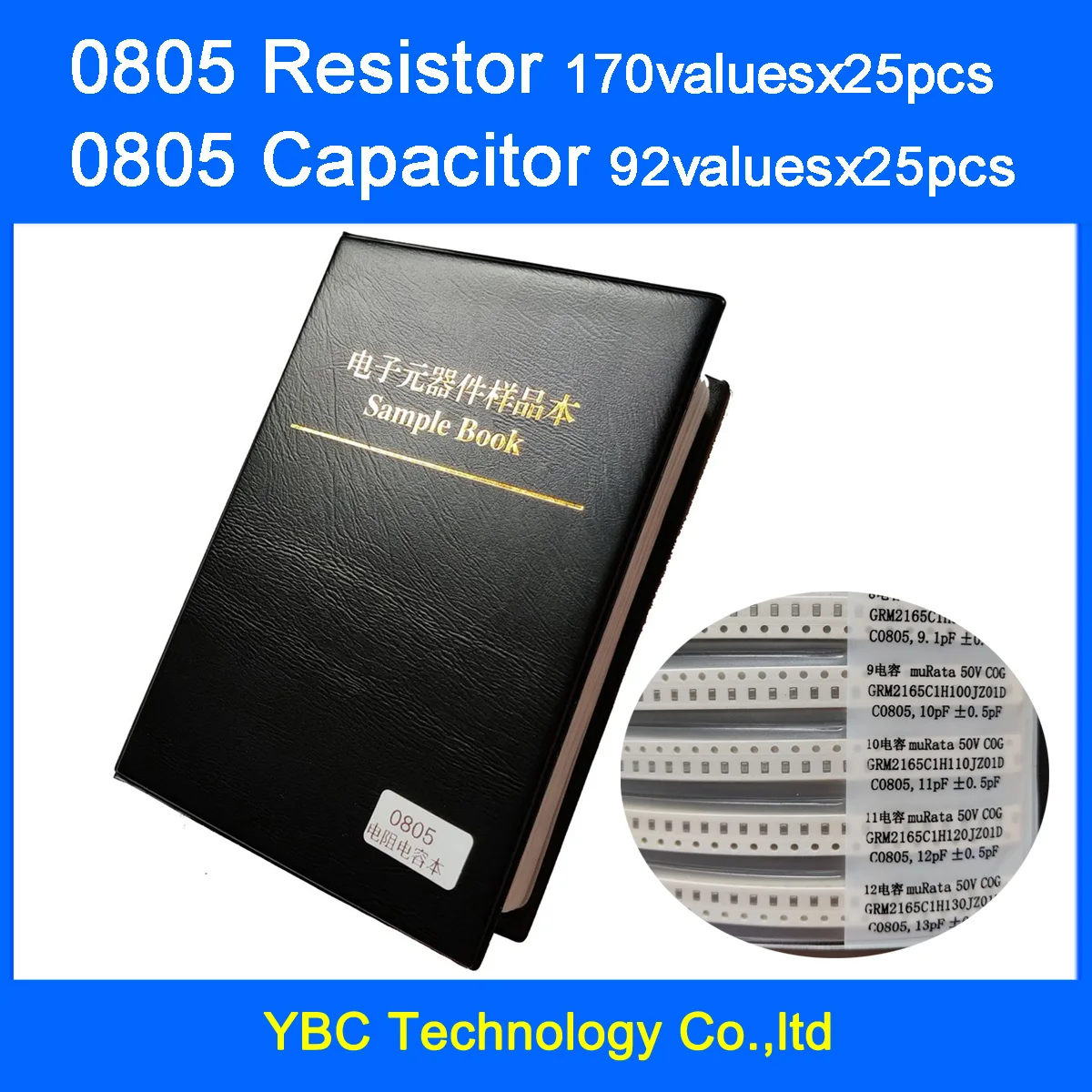 0805 SMD резистор 0R ~ 10M 1% 4250 значение x 25 шт. = 2300 + конденсатор пФ 10 мкФ образец|smd