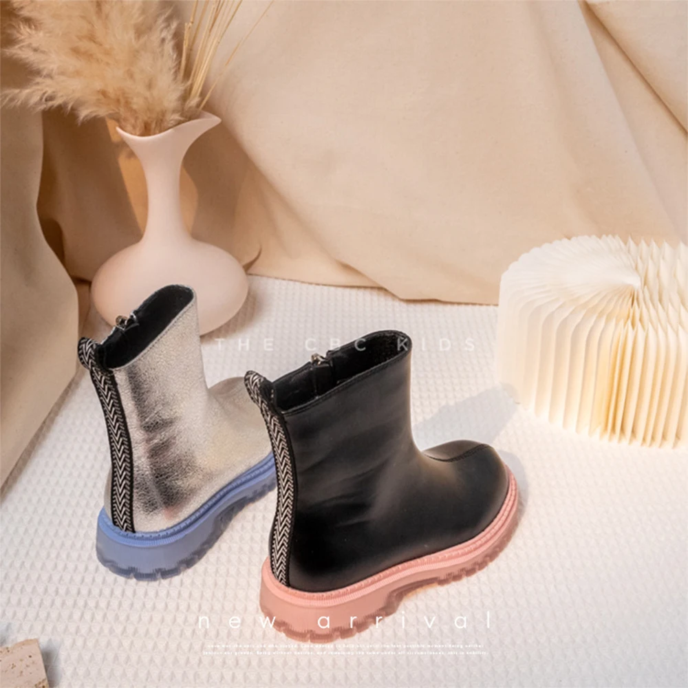 

2021 Children Socks Boots Girls Snow Shoes Girls Martin Boots Kids Shoes Casual Spring Autumn Warp-knitting Fabrics School