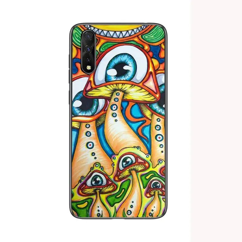 

Colourful Psychedelic Trippy Art Phone Case For Redmi 4X 5plus 6 7 8A 9 Note 4 8 T 9 10 pro Cover Fundas Coque