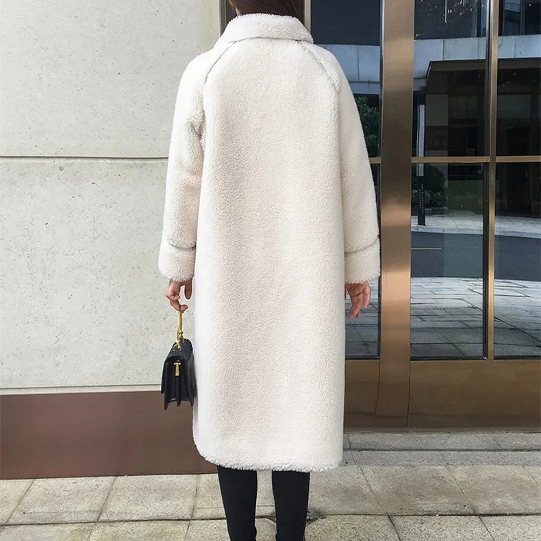 Зимнее женское Шерстяное меховое пальто SY11 теплая куртка на пуговицах спереди