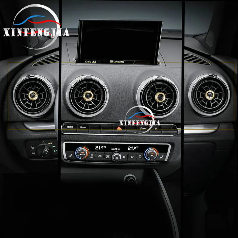

For Audi A3 15-17 4x Crystal Style Front Air Outlet Vent Cover Trim
