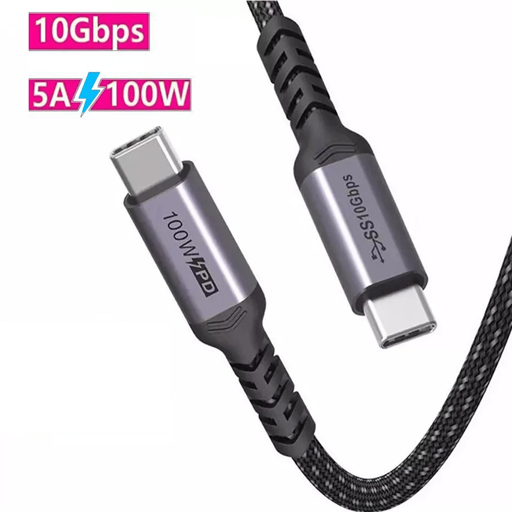 Кабель USB C к 3 1 Gen 2 видеокабель Type PD 100 Вт 5A быстрая зарядка для MacBook Pro SSD 4k 60 Гц