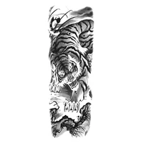 supernatural lion tiger tattoo false hand shoulder stickers cool stuff arte body jewelry fashion makeup