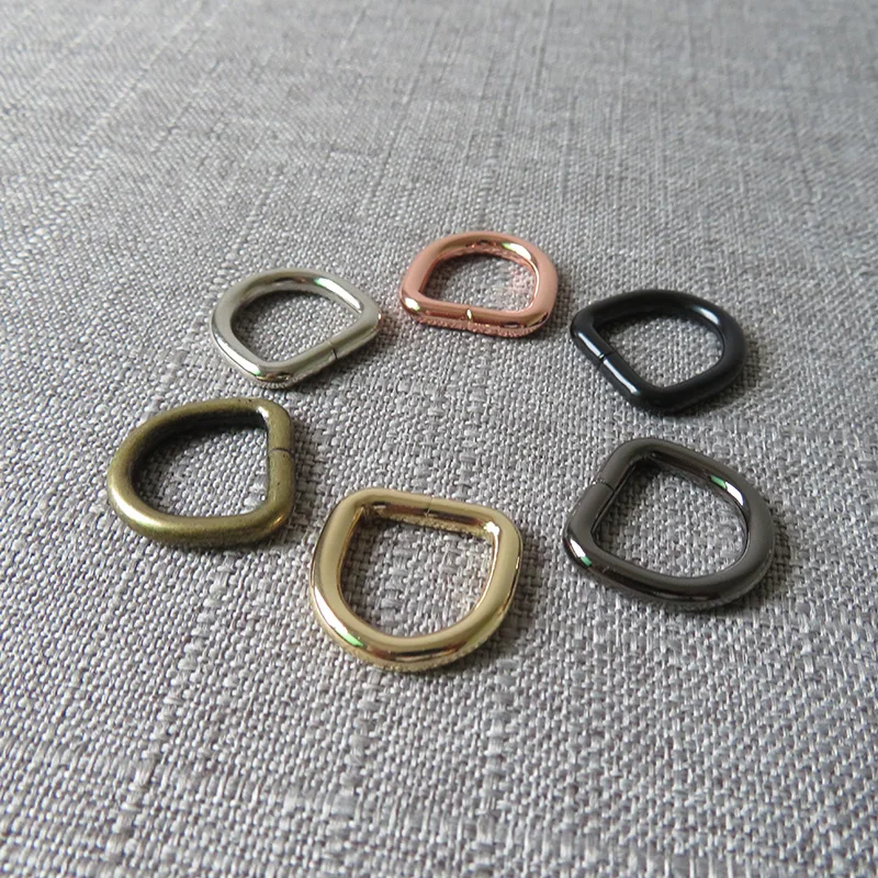 Металлические D образные кольца 50 шт. 15 мм застежка для сумочки сумки собаки