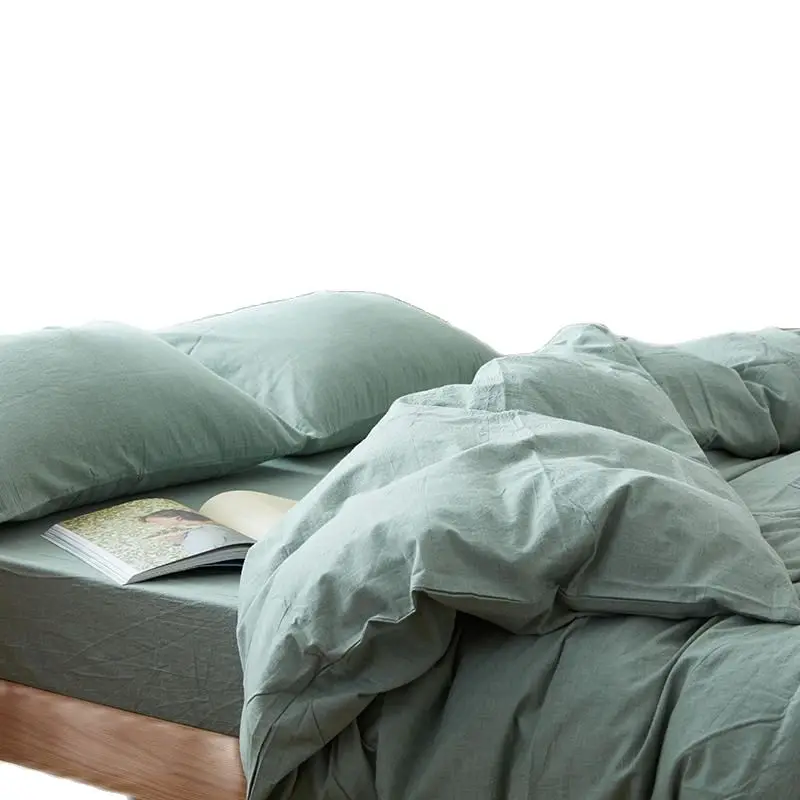Пододеяльник домашнее одеяло из мытого хлопка покрывало мягкое чехол без