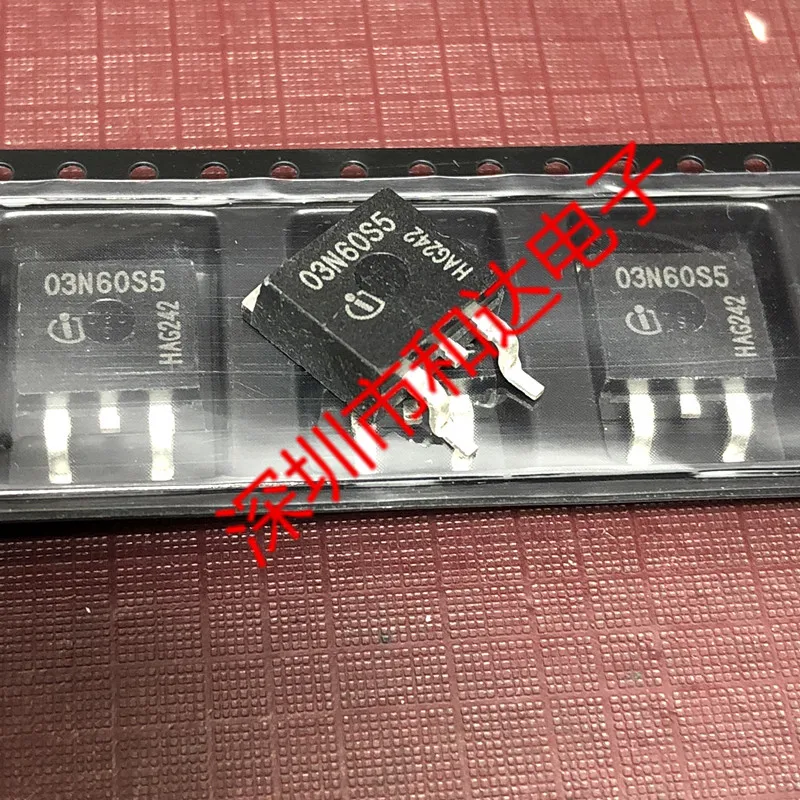 

5pcs 03N60S5 SPB03N60S5 TO-263 600V 3.2A