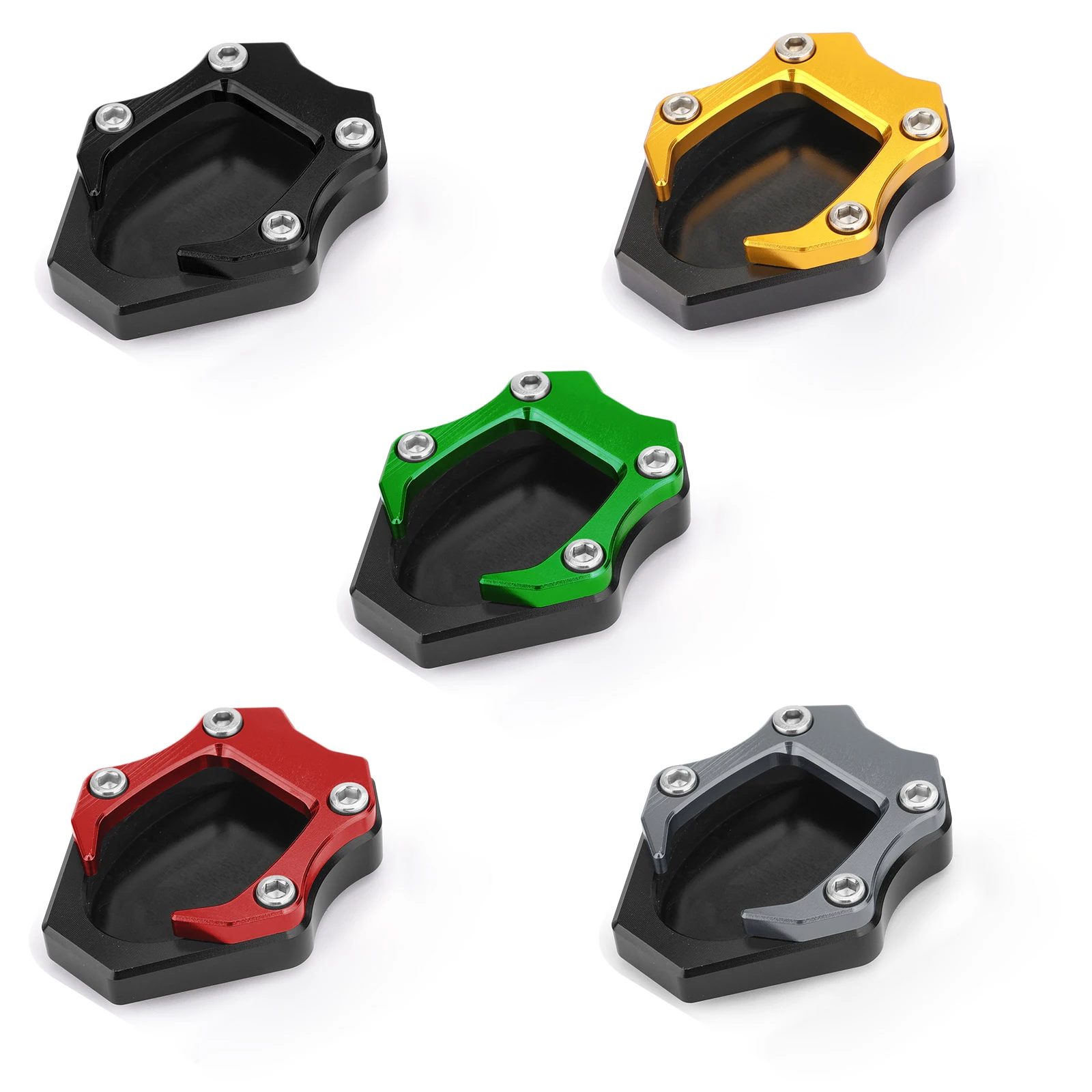 

Areyourshop CNC Kickstand Side Stand Plate Extension Pad For Kawasaki 2018 Ninja 400 250 Motorcycle Accessories Parts