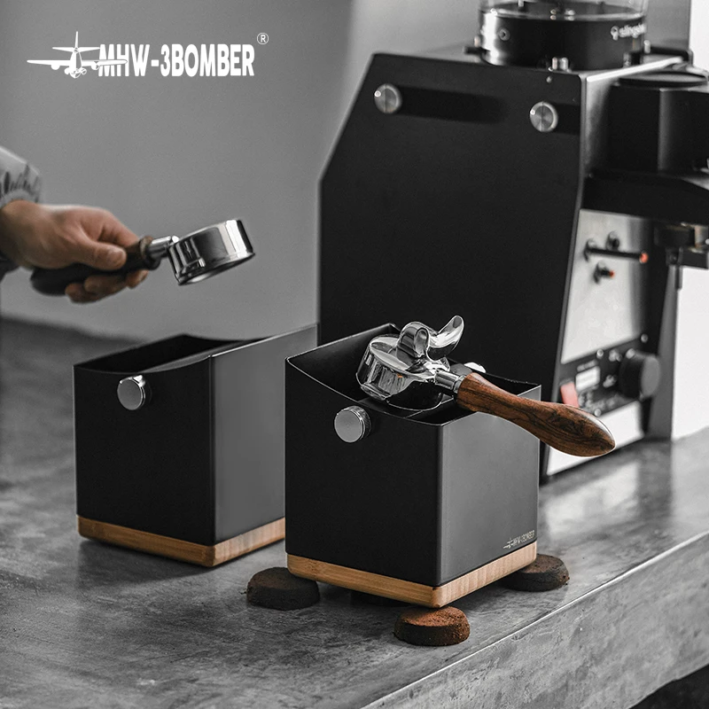 

Mhw-3bomber bomber coffee dregs bucket domestic Italian bar solid wood dregs bucket coffee dregs box