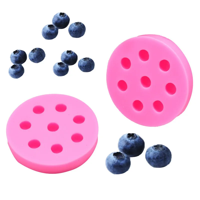 

1pc 3D Raspberry Blueberry Shape Silicone Mold Sugarcraft Baking Tool Cake Decorating Mould Cake Tools Chocolate Pastry Tool