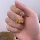 111 222 333 444 555 666 777 888 ожерелье с цифрами для женщин золотое ожерелье-чокер из нержавеющей стали с цифрами Ангела ожерелье с подвеской ювелирные изделия