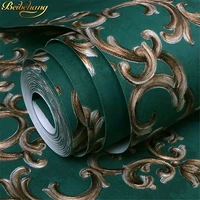 beibehang high grade european non woven bedroom bedside background wall wall paper bedroom 3d relief embossed wallpaper ab
