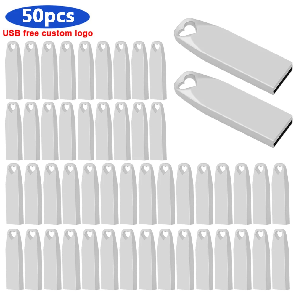 

High speed bulk 50pcs free Custom logo USB 2.0 Flash Super tiny Pen Drive 64GB 32GB 16GB 8GB Pendrive USB Memory Stick For gift
