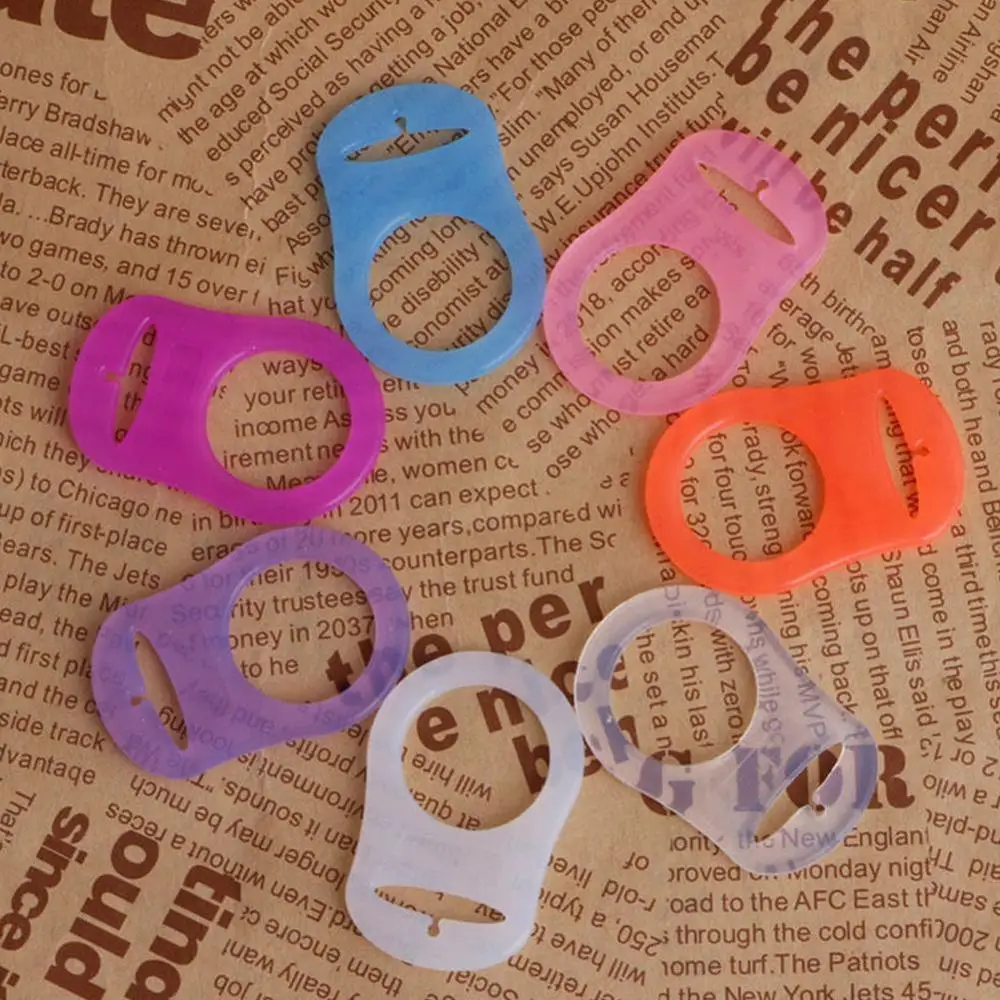 

3pcs/set Ring Baby Pacifier Holder Clip Adapter For Multi Functional Pacificer Accessories For Newborn baby X8E5 Button Sil H9L2