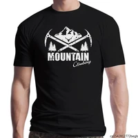 mountain climbing ice axes outdoors hiking mens t shirt