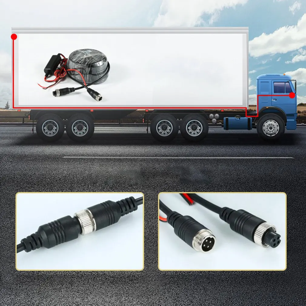 

TR-701 7-inch truck central control desktop dual lens driving recorder Dash Cam 1080P Mirror new For car Dvr Camera