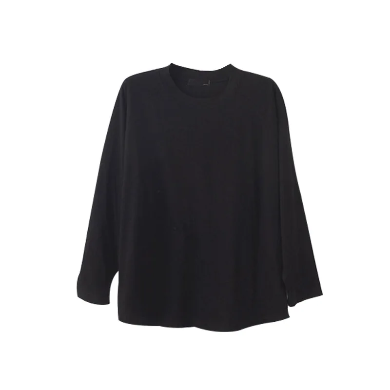 Новинка 2019 осенняя Женская Корейская футболка из бамбукового хлопка с длинным