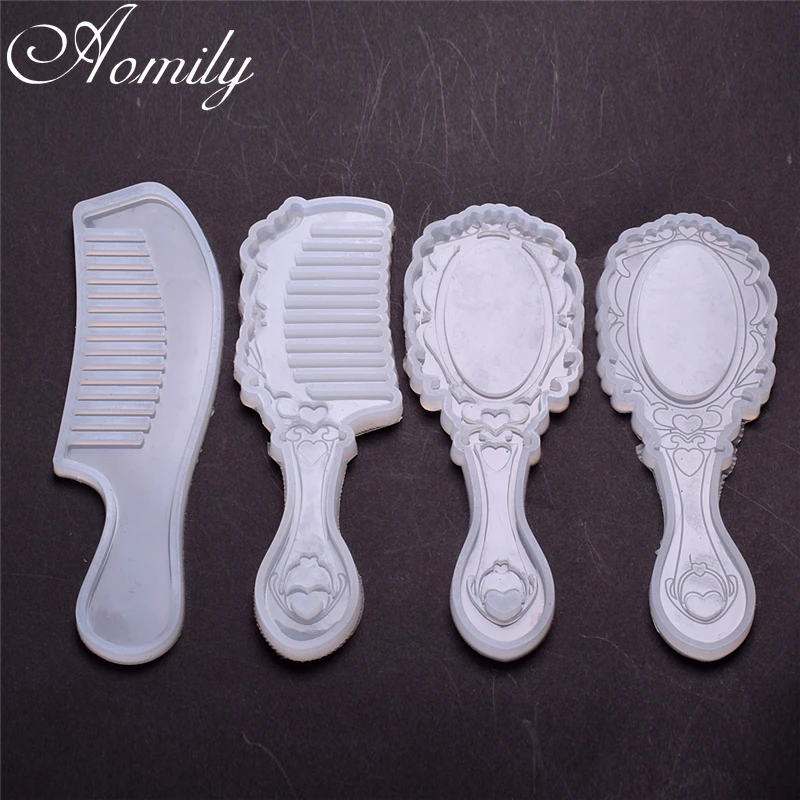 Aomily кристальная эпоксидная УФ Силиконовая Форма Fondant Cake Comb серия смоляные