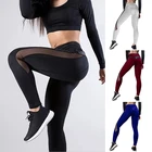 Женские леггинсы, сексуальные сетчатые штаны, леггинсы с эффектом пуш-ап для фитнеса и спортзала, женские бесшовные тренировочные штаны с высокой талией, Mujer 2021