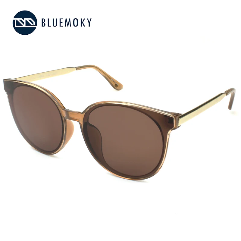 BLUEMOKY солнцезащитные очки для женщин модные популярные круглые винтажные