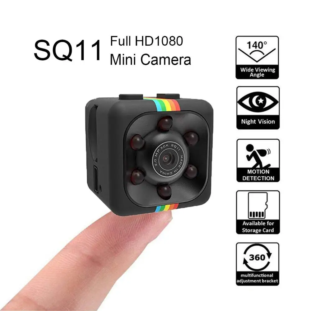 SQ11 мини видеокамера HD 1080P Vlog видеокамера ночного видения движения DVR маленькая камера Cam Micro Sport DV видеокамера
