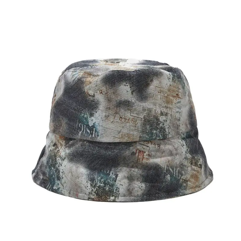 

New Fashion Graffiti Pattern Bucket Hats For Women Man Outdoor Sun Fishing Fisherman Hat Summer Harajuku Hip Hop Cap