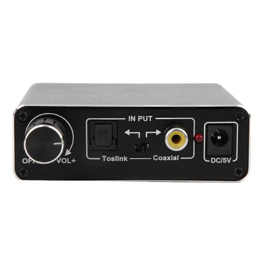 Портативный Аудио конвертер Цифровой коаксиальный Оптический волокно в