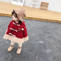 girls woolen coat new autumn and winter fashion childrens warm cotton coat girl thickened childrens casual jacket jacket