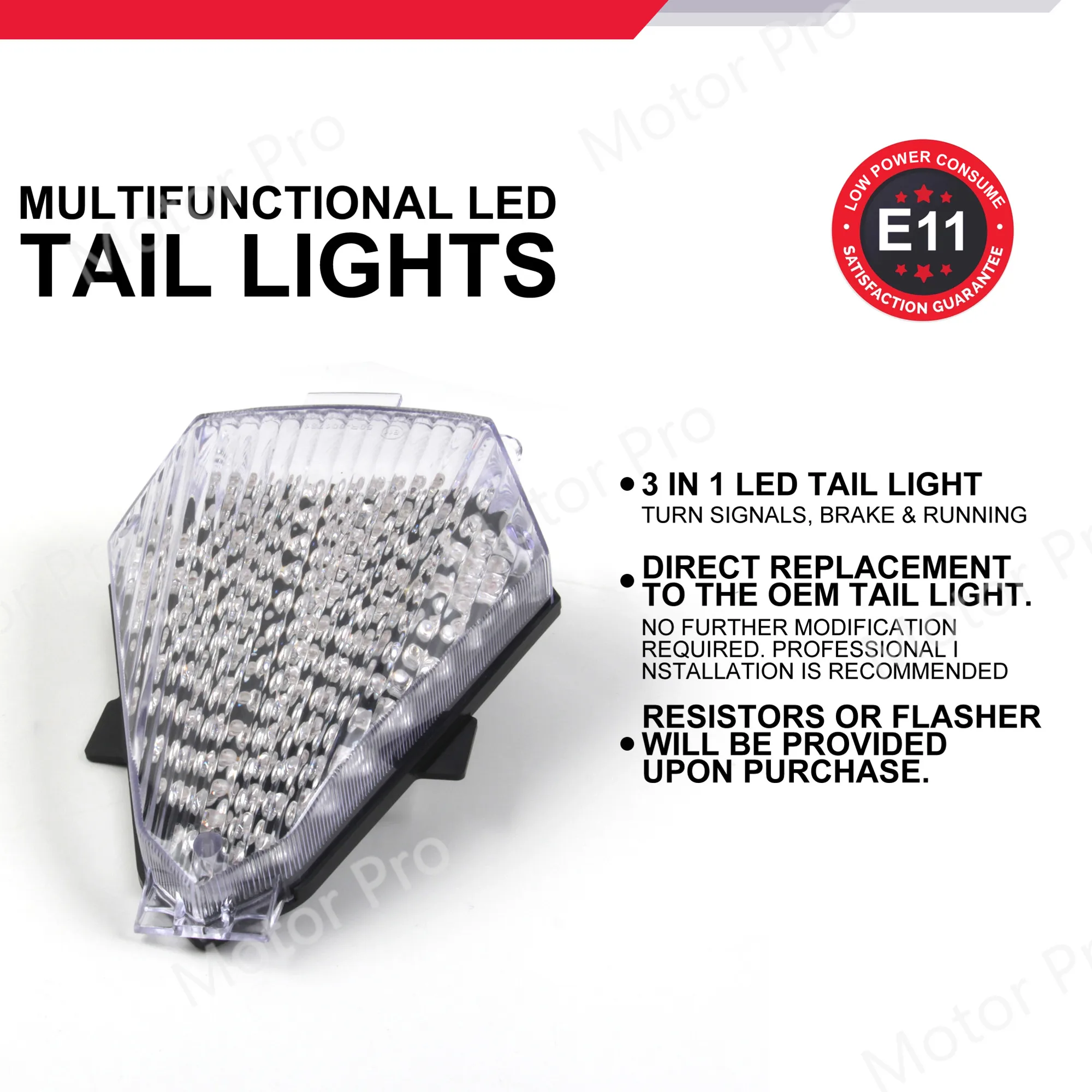 Задний фонарь E-mark для Yamaha YZF R6 2008 2009 YZF-R6 светодиодные сигналы поворота стоп-сигнал