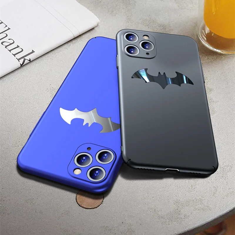 Ультратонкий Жесткий чехол для телефона с Бэтменом iPhone 12 11 Pro Max XR XS MAX X SE 6 7 8 Plus