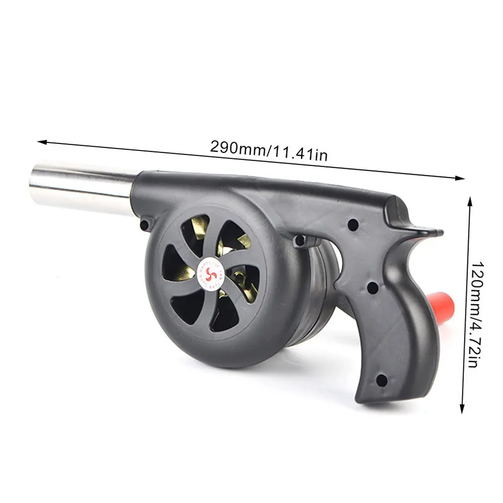 

Hand-Cranked Large Outdoor Combustion Blower Manual Barbecue Picnic Camping Fire-supporting Hairdryer Outdoor BBQ Cooking