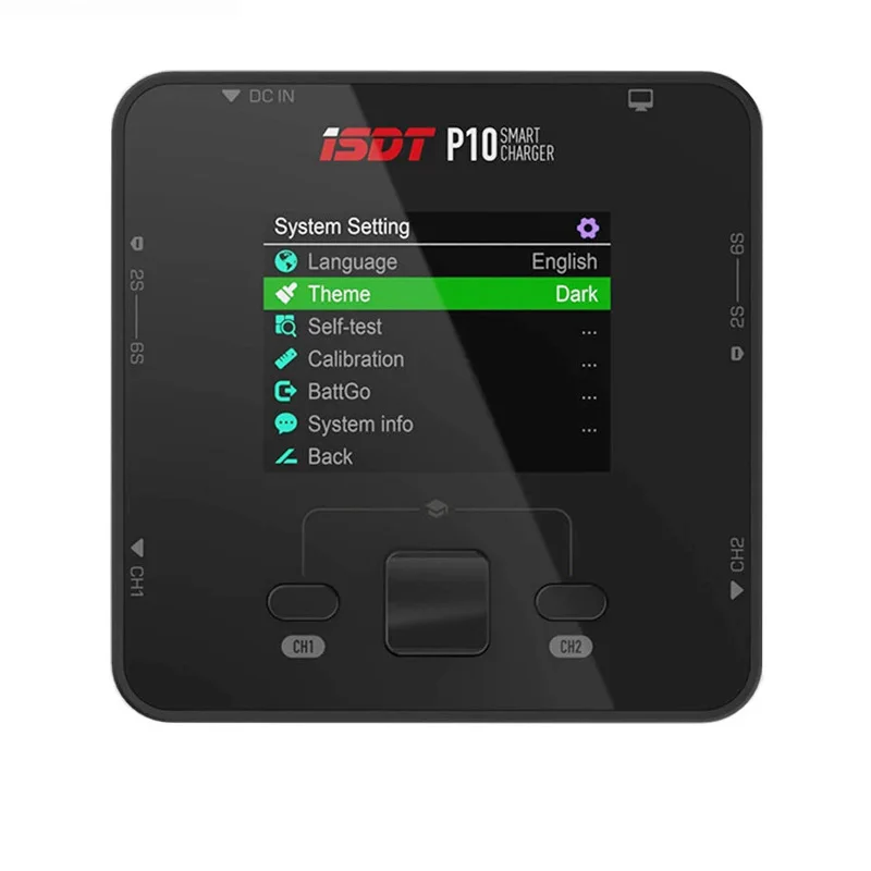 

ISDT P10 250WX2 10AX2 DC Dual Channel Smart Charger Discharger for Rc 1-6S Lipo Battery RC Models