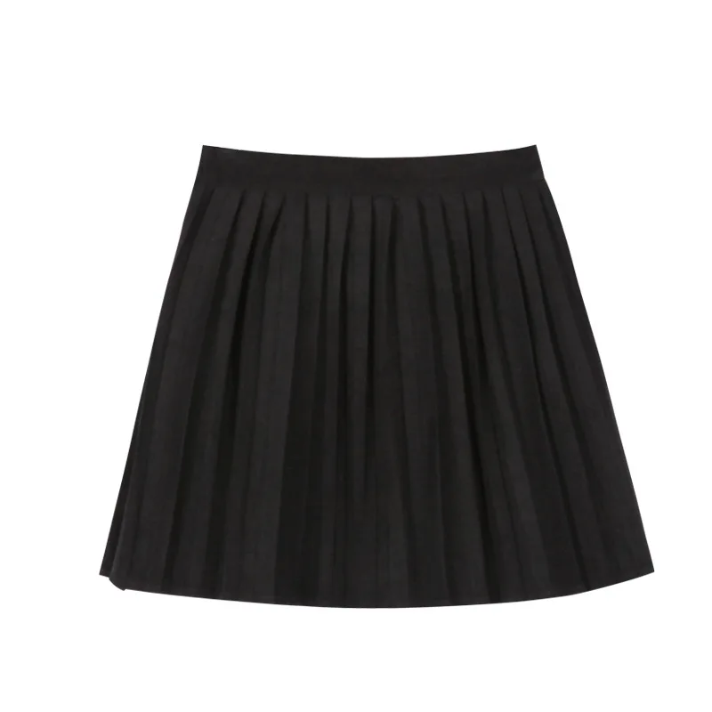 

Black pleated a-line skirt female spring 2021 han edition of tall waist show thin buttock skirts