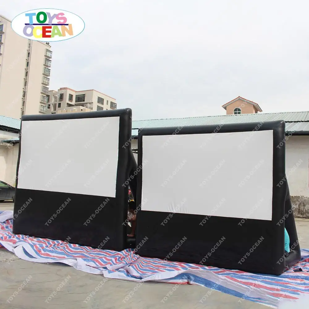 Надувной экран для наружного кинотеатра надувной продажа проектора доставка до