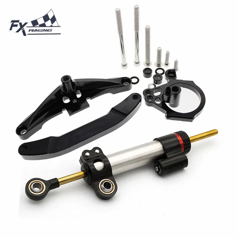 

For Yamaha FZ1 FAZER FZ1N 2006-2015 Steering Damper Mounting Bracket Support Kit Adjustable Dampers Stabilizer Accessories