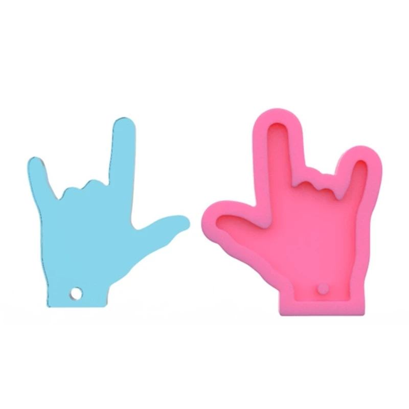 

DIY Crafts Pendant Silicone Mould Jewelry Necklace Making Tool Shiny Glossy Keychain Epoxy Resin Mold M0XF