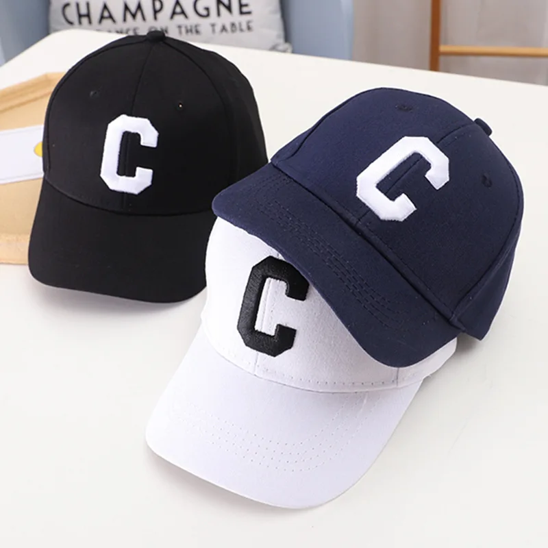 

Spring Summer Cotton Baby Letter Cap Baby Kids Boy Adjustable Baseball Caps Boys Girl Hats Children Snapback Hip-Hop Sun Hat