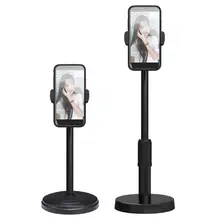 Live Streaming Holders Mobile Phone Mounts Adjustable Desktop Smartphone Stand for Video Bloggers