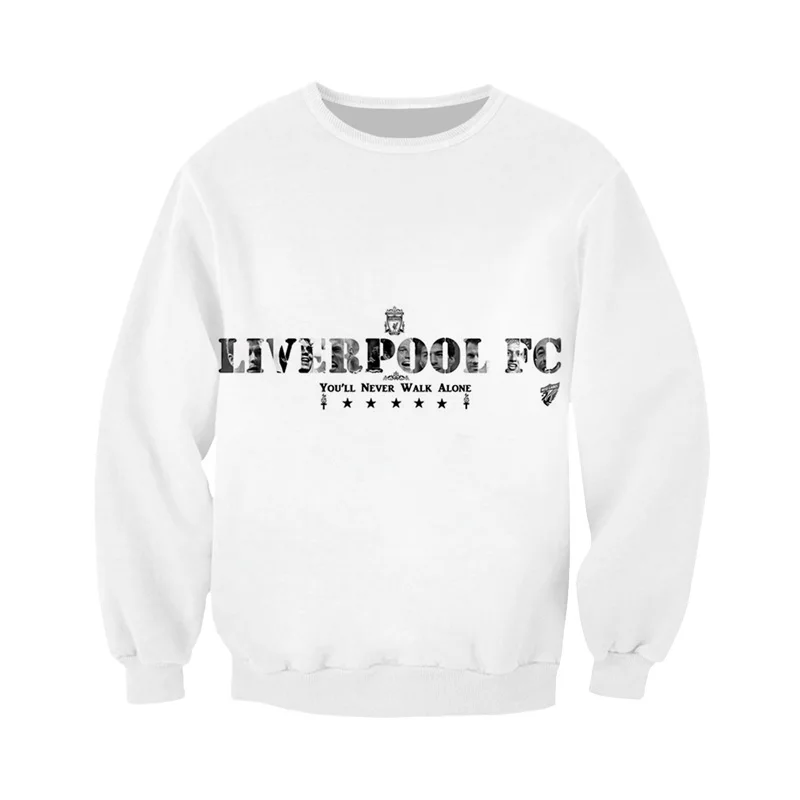 Весна и осень Новый Ливерпуль fc 3D печать длинный свитер унисекс Повседневная