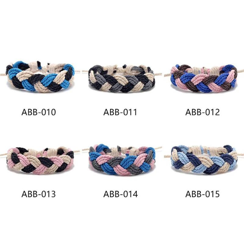 Красочные Плетеные браслеты дружбы веревка браслет для женщин Boho ручной работы