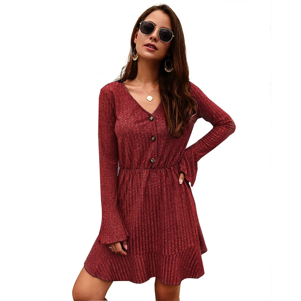 

Casual autumn long sleeve dress vestido robe courte vestidos mujer fall kleider damen festa curto dames jurken sukienki clothes