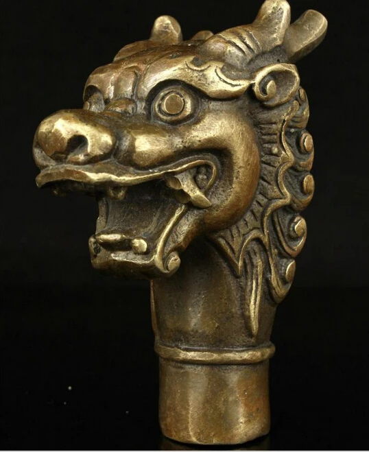 914 + ручная работа Резной орнамент бронзовая статуя яростного дракона