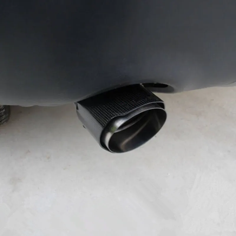 1 шт.: короткие выхлопные трубы из углеродного волокна для выхлопных труб