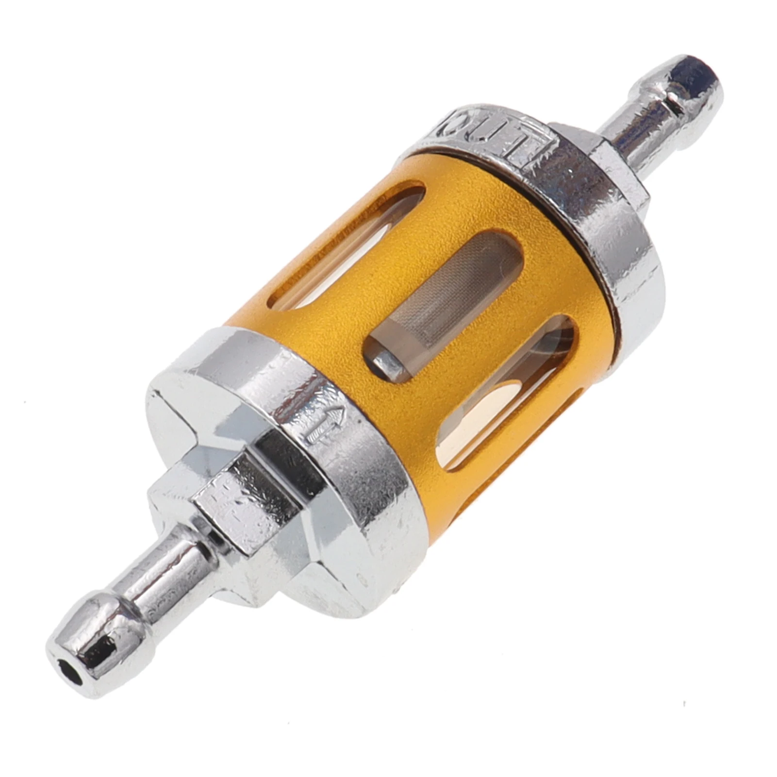 Большой алюминиевый топливный фильтр для бензинового масла 1/4 дюйма встроенный